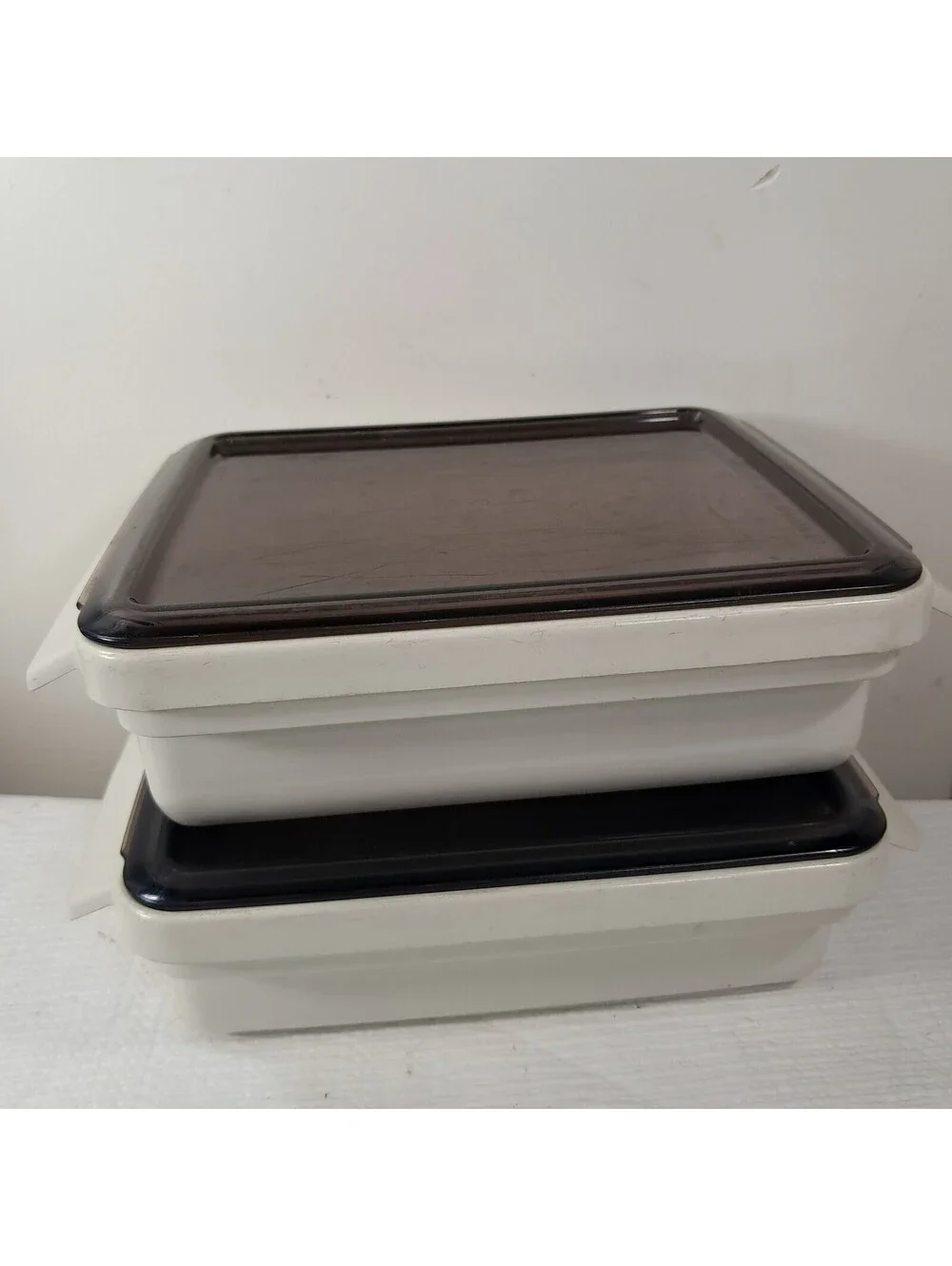 Vintage Litton Ware Conventional Oven Microwave Lidded Cookware set 2 w/ lids